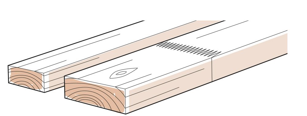 Lamelles pour bois collés